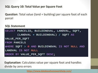SQL Query Solutions for database management problems | PPT