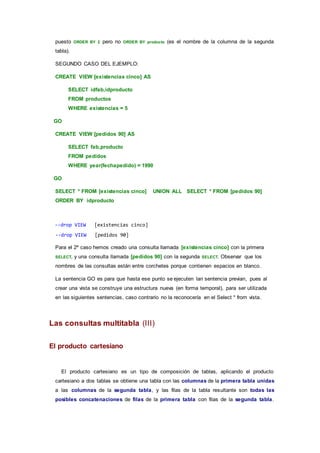 Sql1 multitablas | DOC