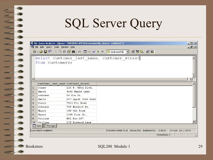 SQL200.1 Module 1