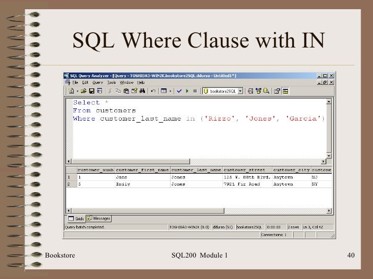 SQL200.1 Module 1