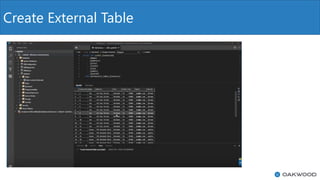 Create External Table
 