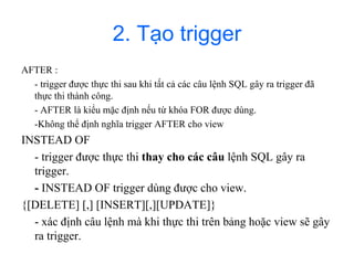 Trigger in SQL | PDF