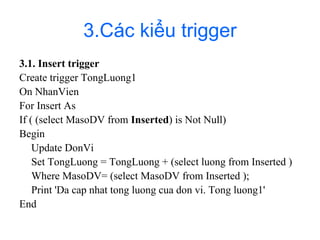 Trigger in SQL | PDF
