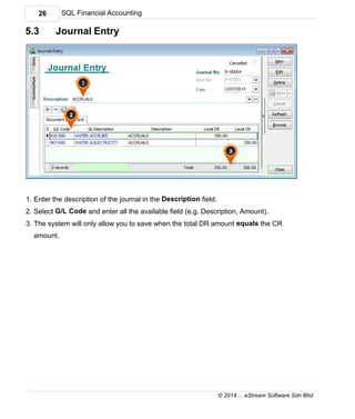 SQL Accounting Software User Manual | PDF