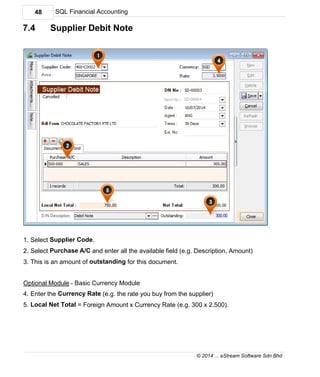 SQL Accounting Software User Manual | PDF