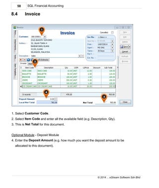 SQL Accounting Software User Manual | PDF