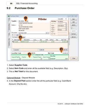 SQL Accounting Software User Manual | PDF
