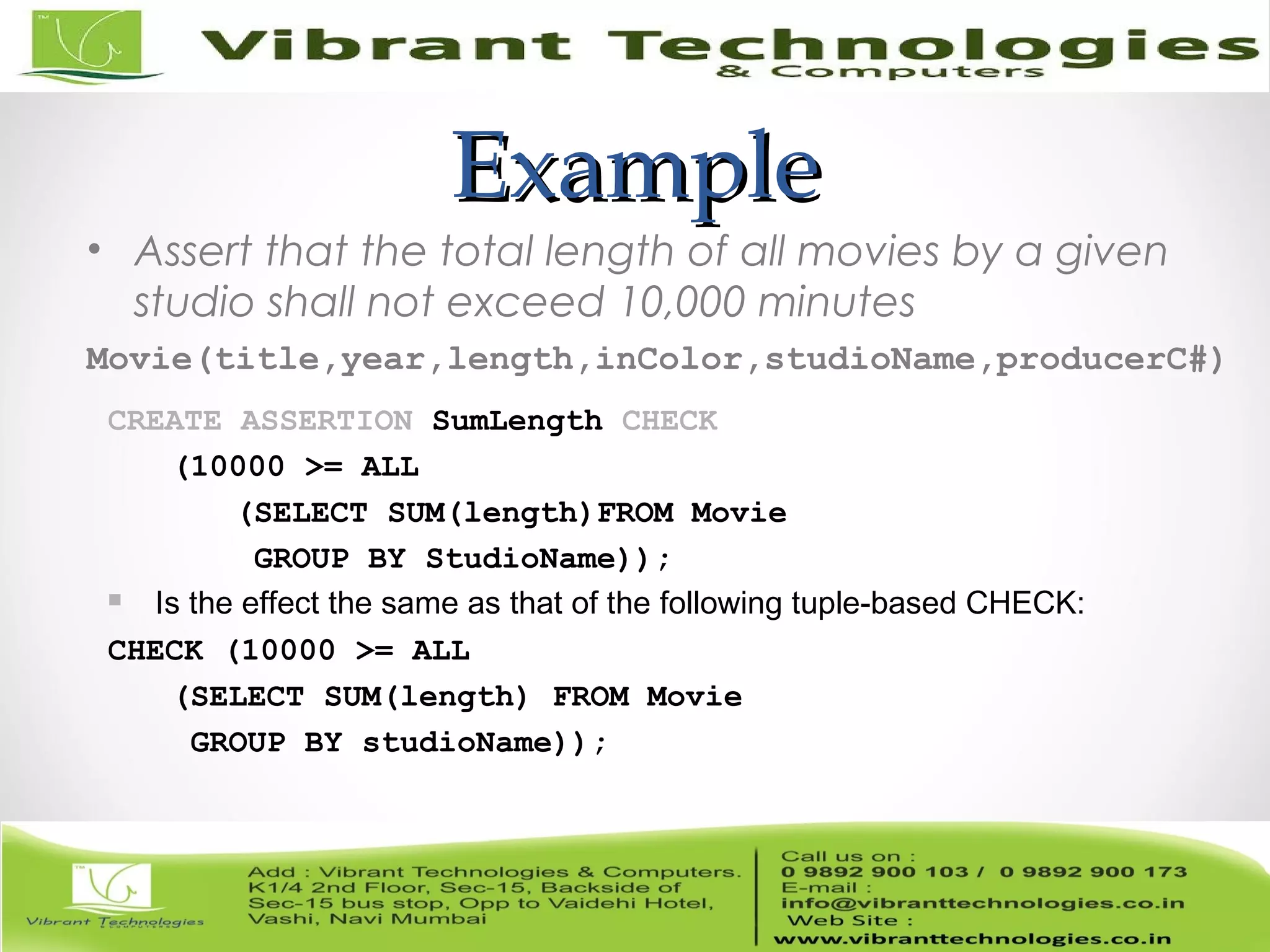 Sql introduction to advanced sql concepts ppt