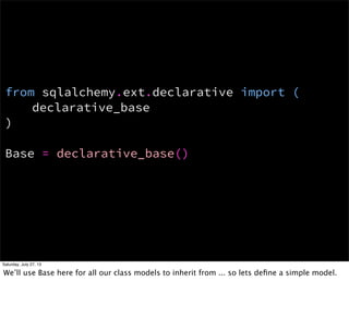 Introduction to SQLAlchemy and Alembic Migrations | PDF