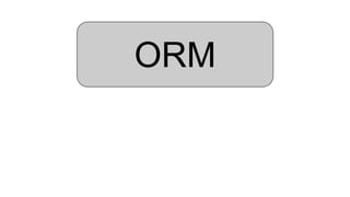 ORM
 