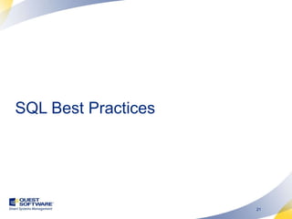 SQL Best Practices 