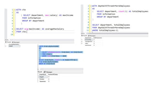 SQL and Stored Procedures question which are asked in Interviews | PPTX