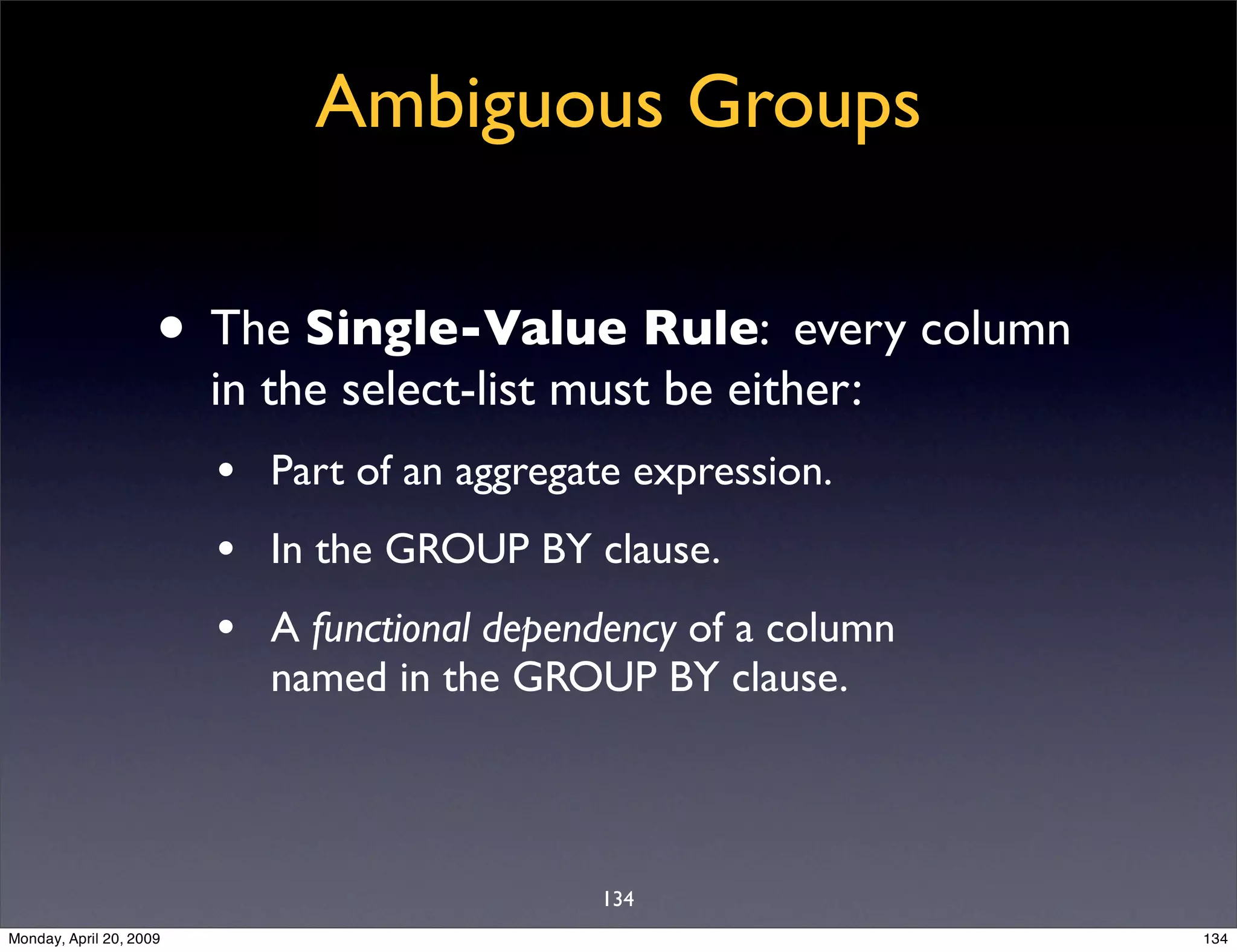 Sql Antipatterns Strike Back