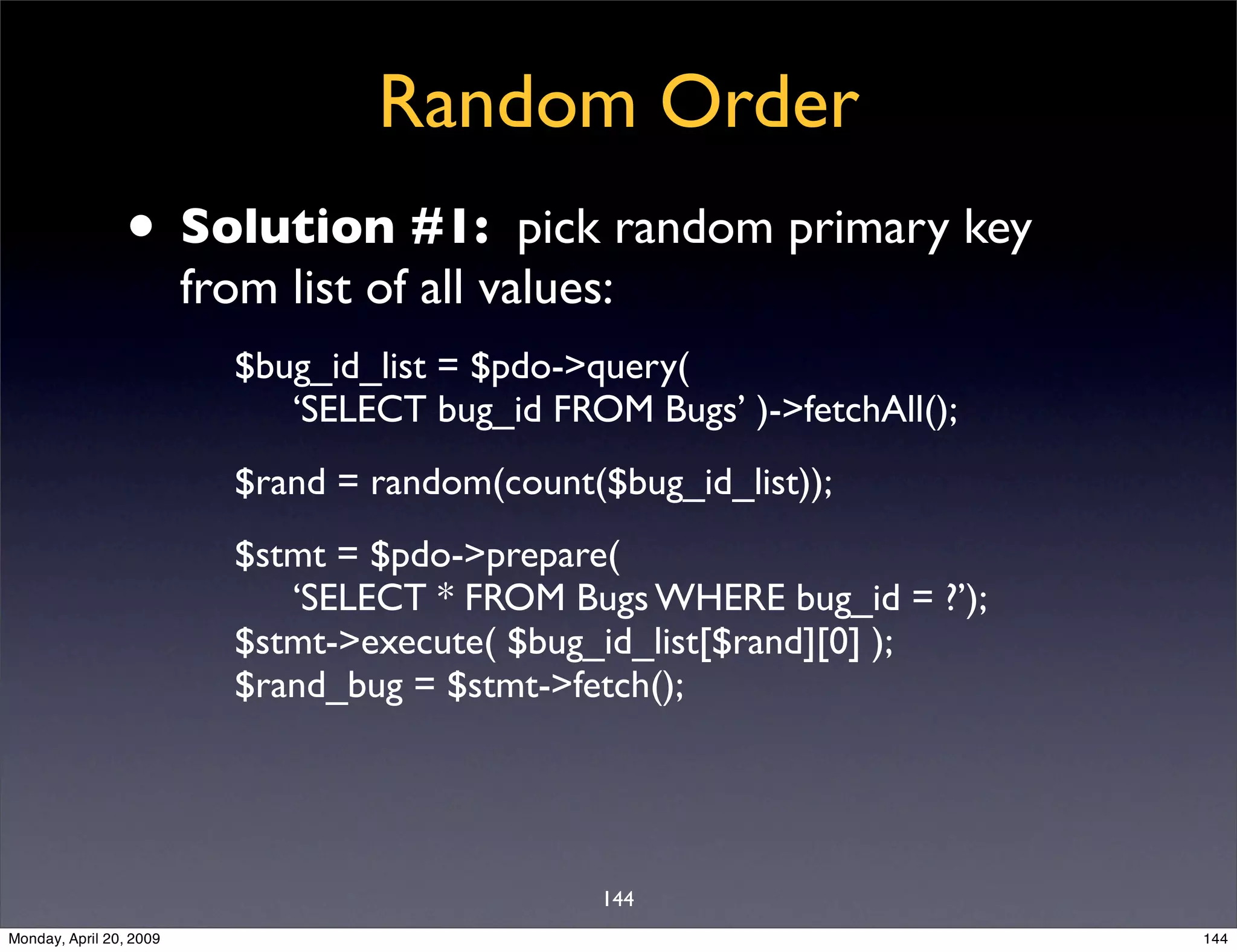 Sql Antipatterns Strike Back
