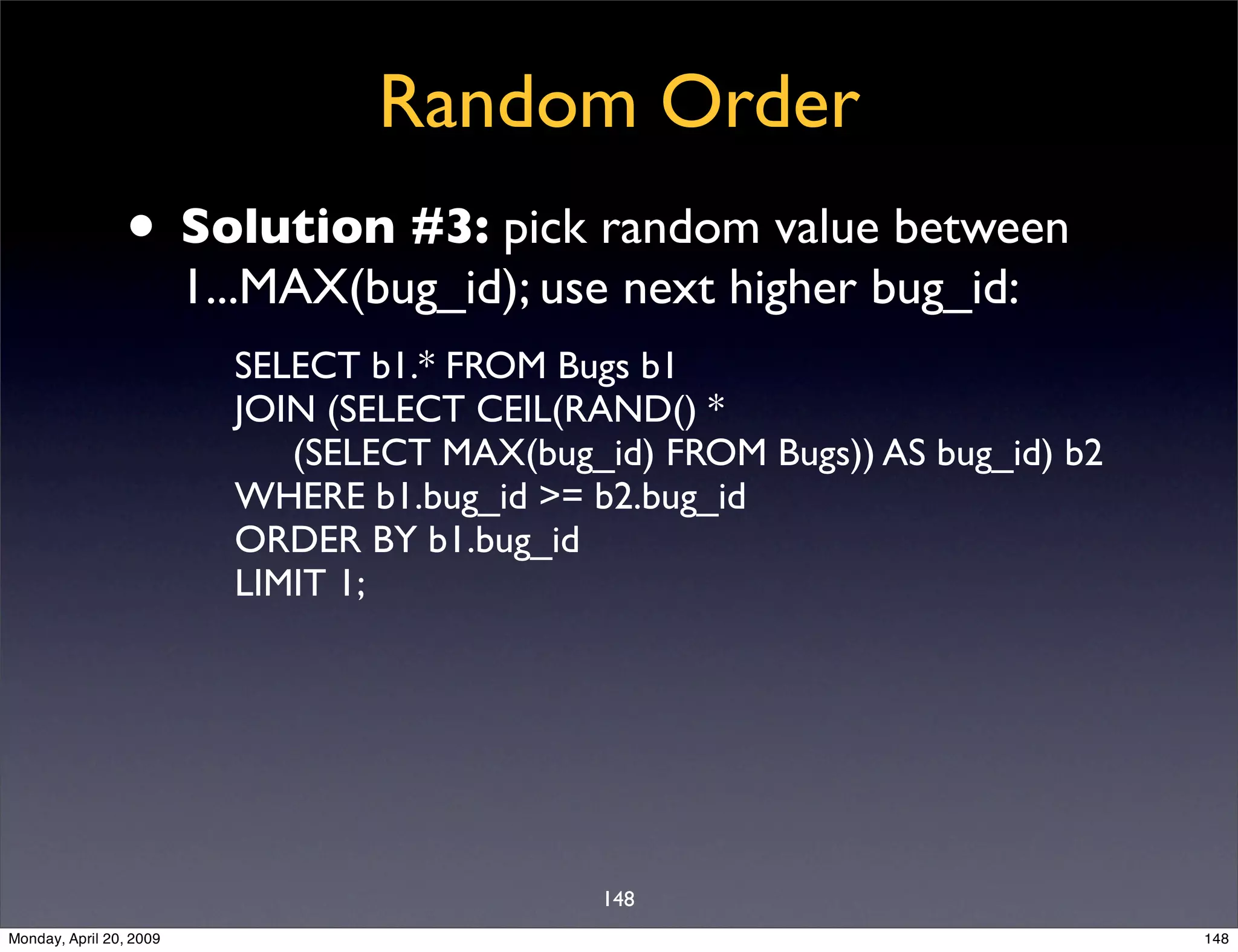 Sql Antipatterns Strike Back