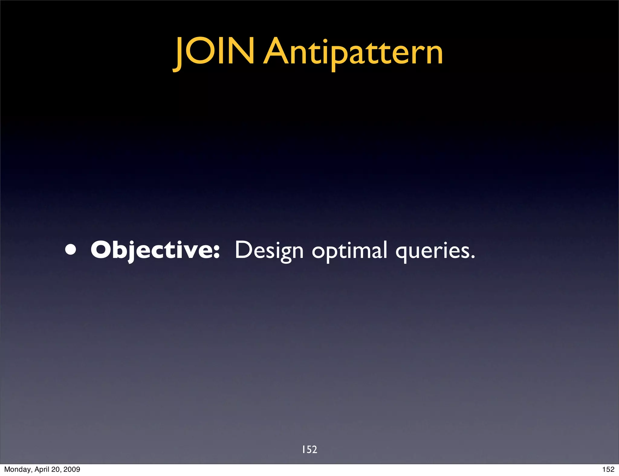 Sql Antipatterns Strike Back
