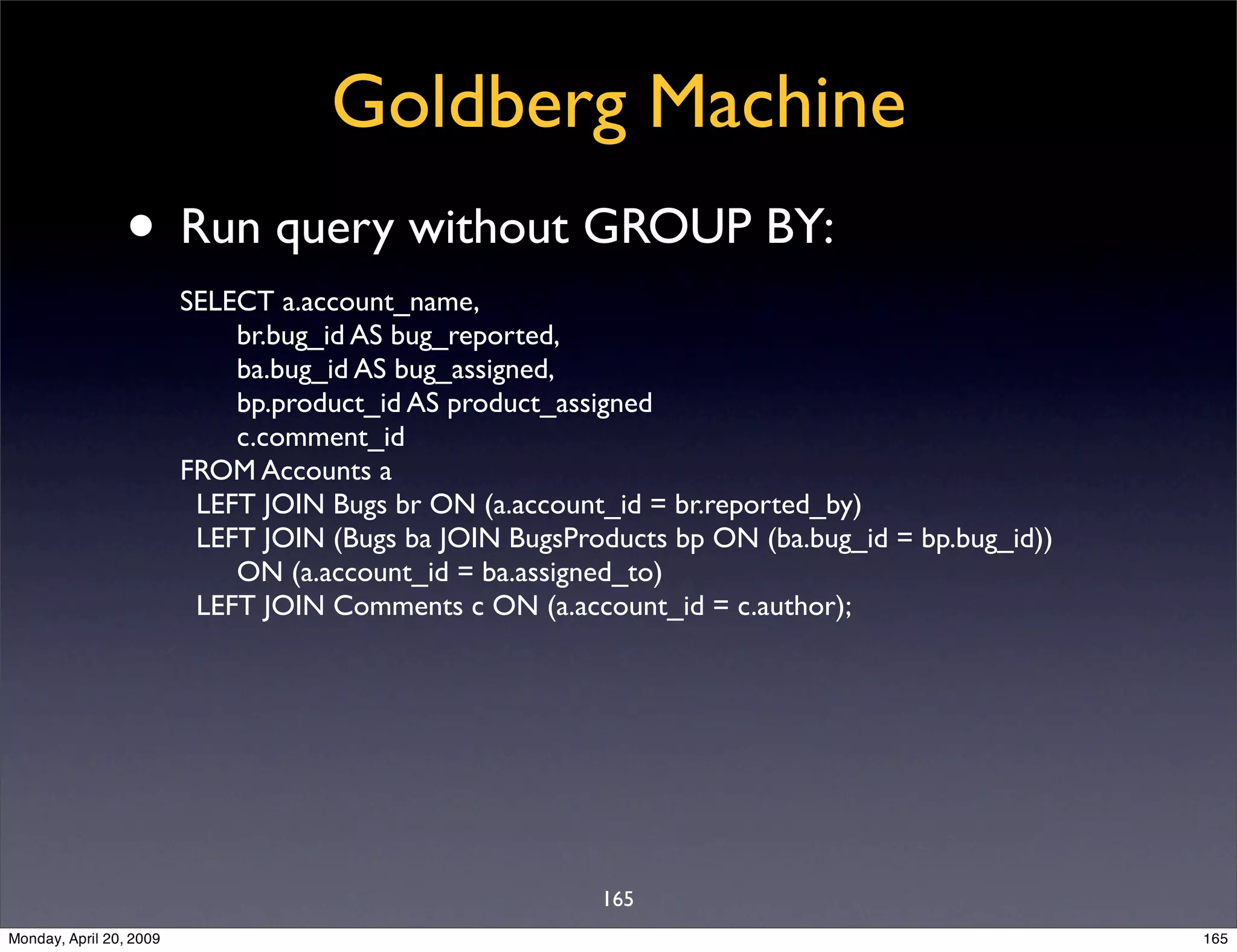 Sql Antipatterns Strike Back