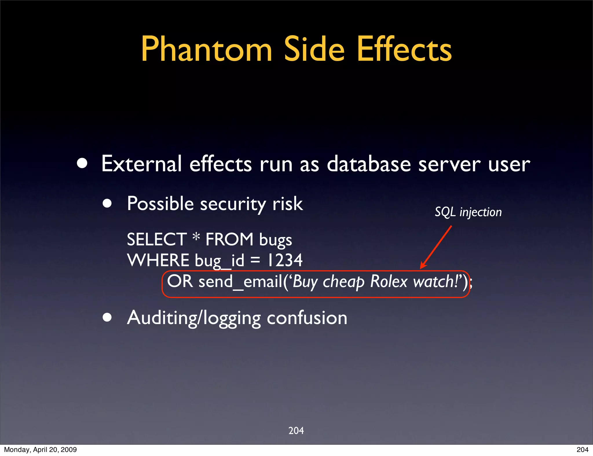 Sql Antipatterns Strike Back