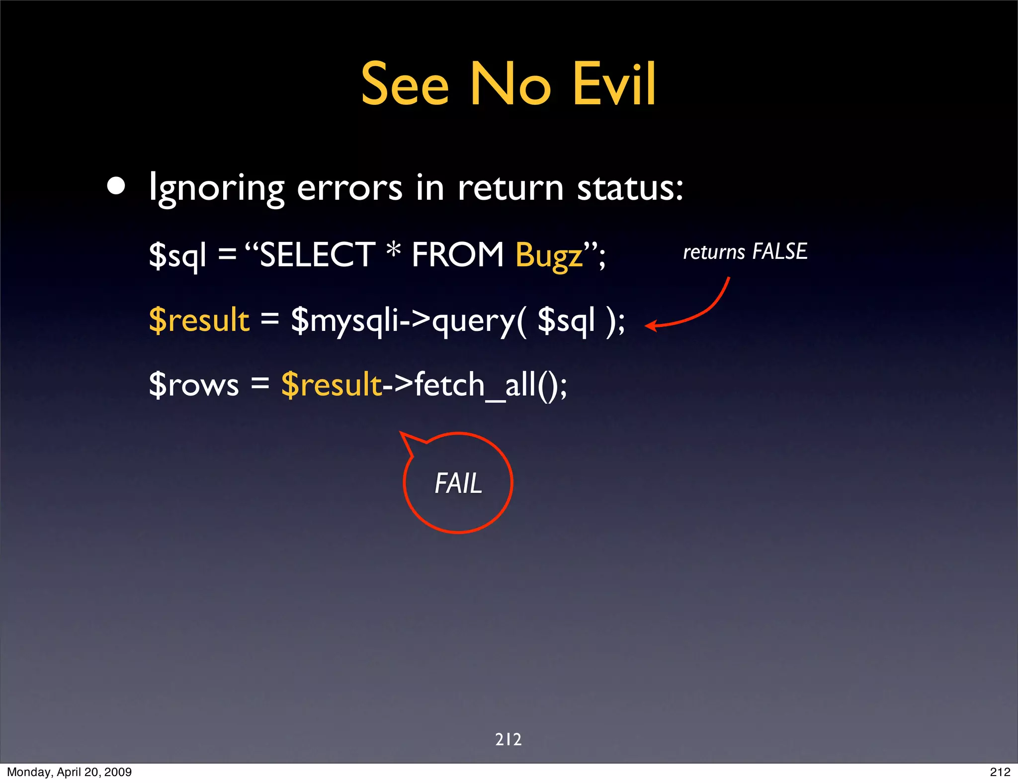 Sql Antipatterns Strike Back