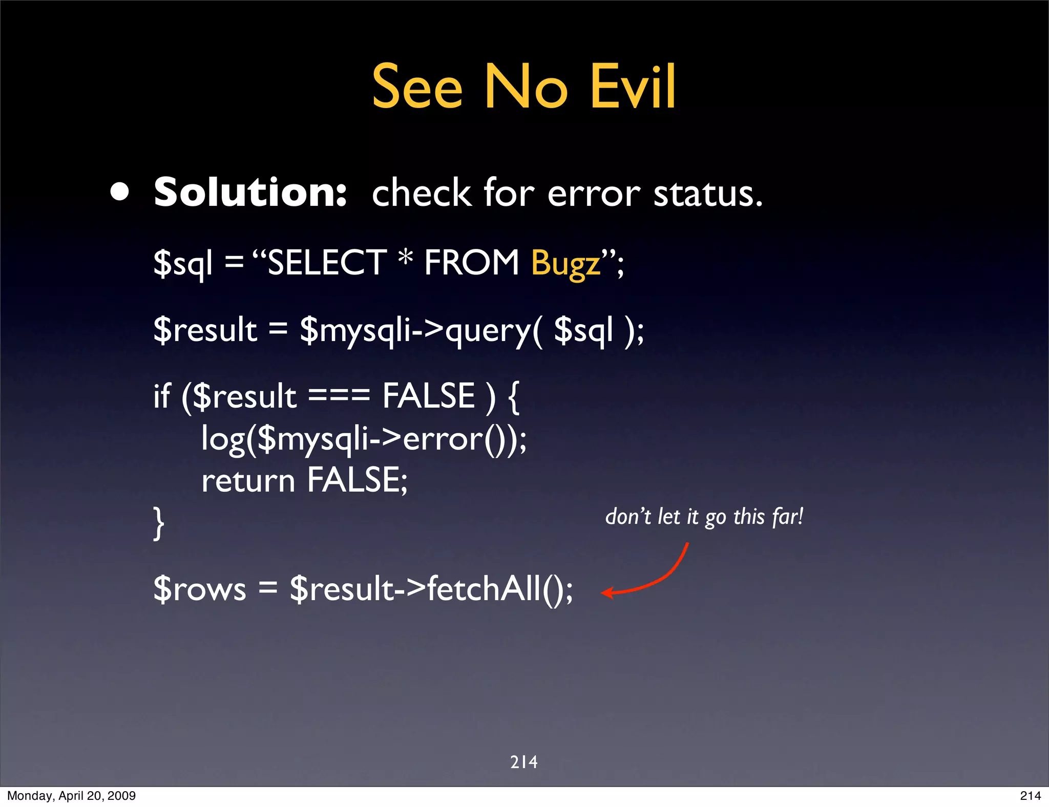 Sql Antipatterns Strike Back