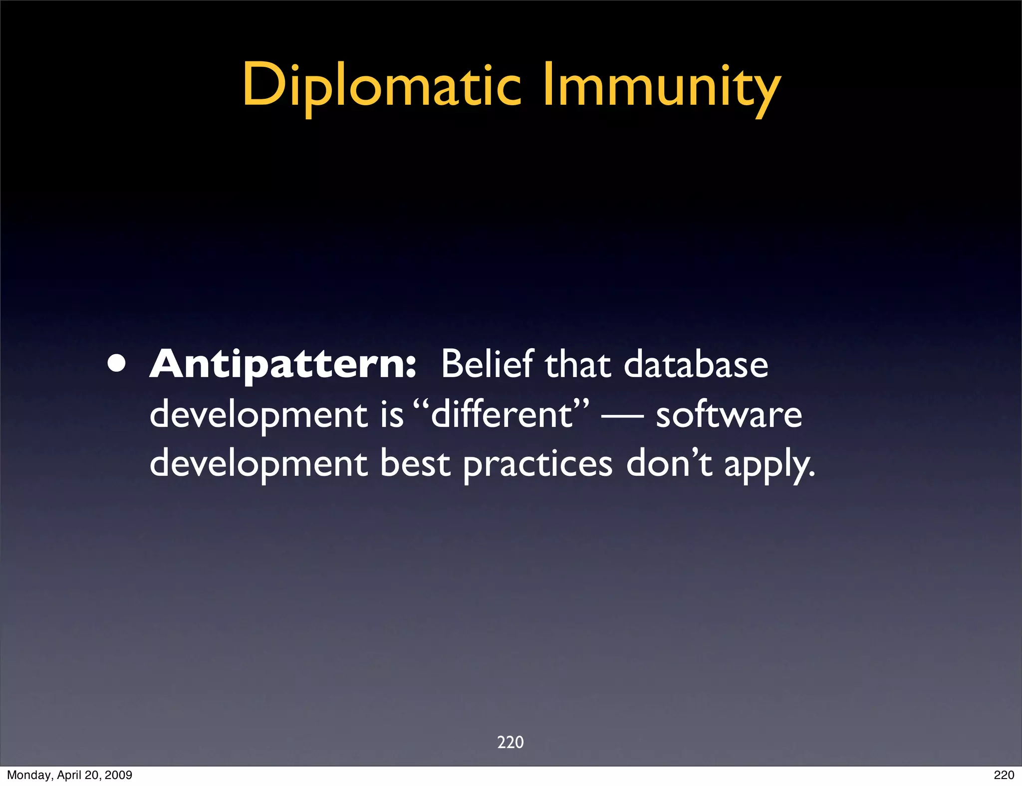 Sql Antipatterns Strike Back