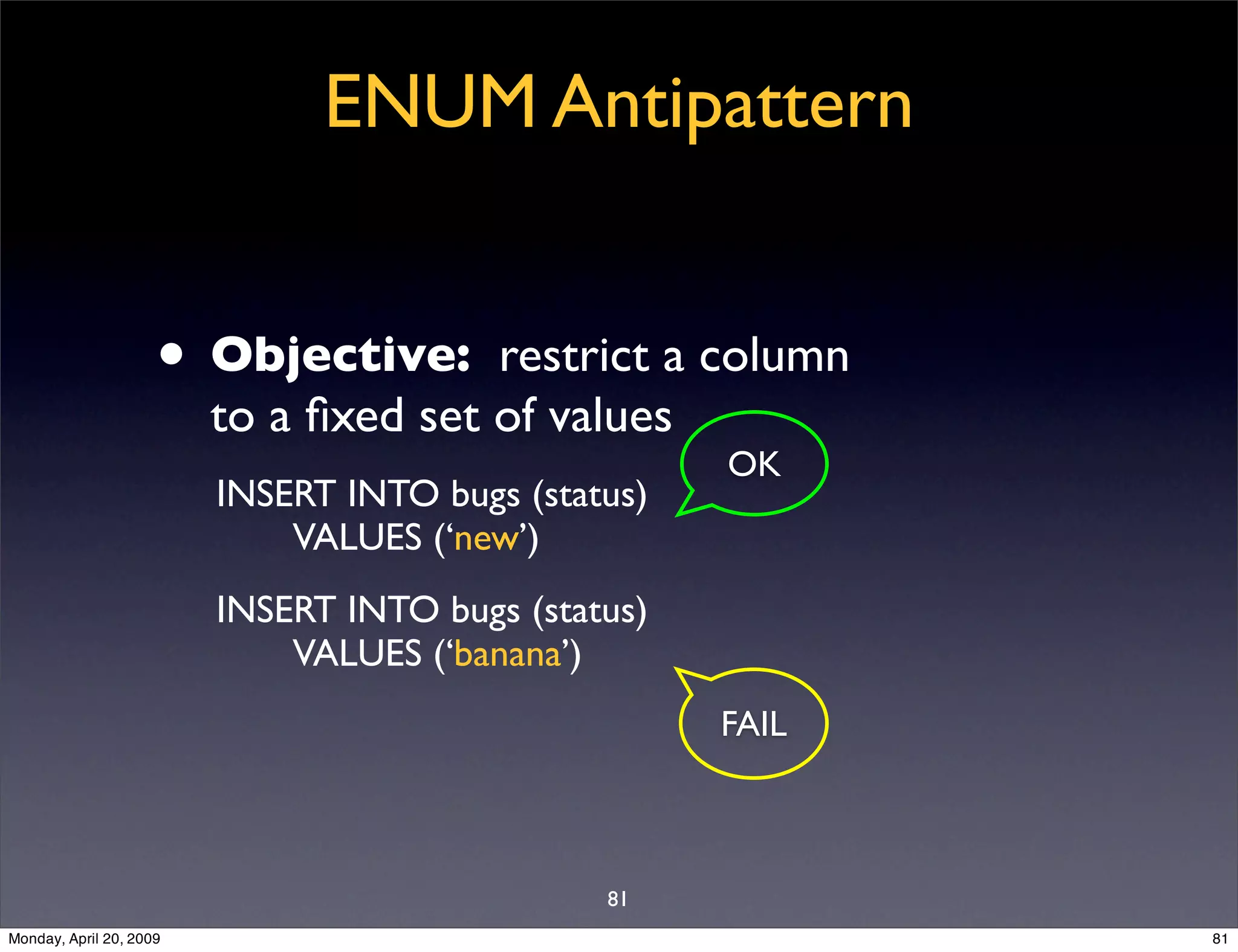 Sql Antipatterns Strike Back