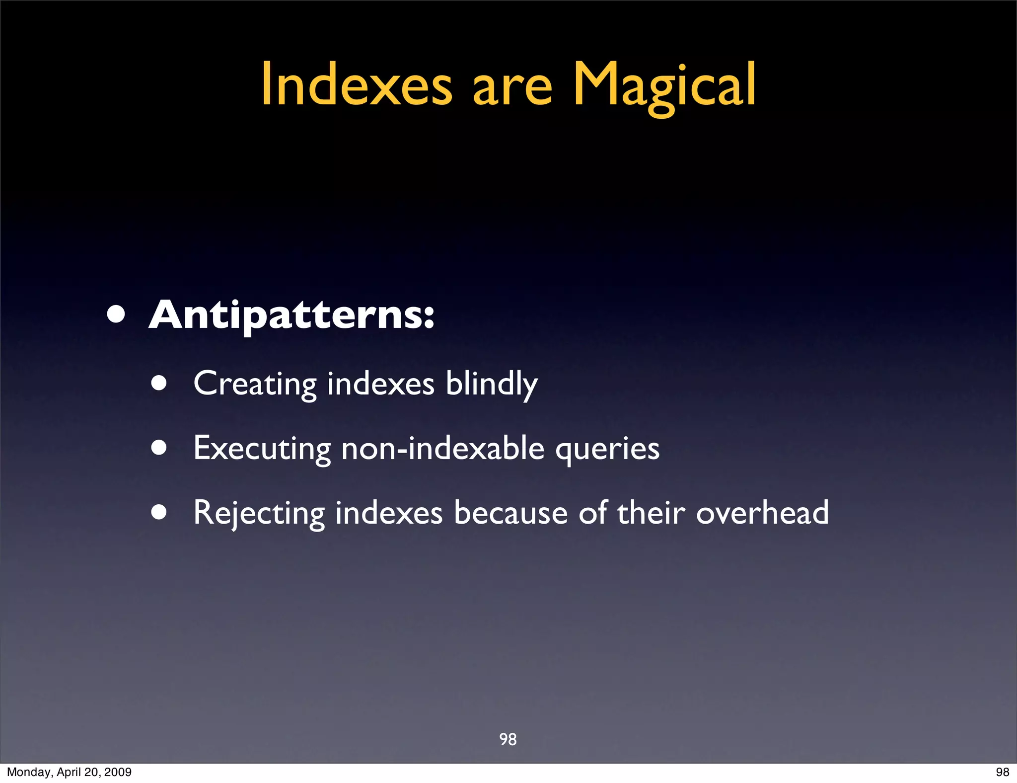 Sql Antipatterns Strike Back