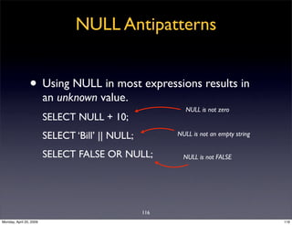 Sql Antipatterns Strike Back