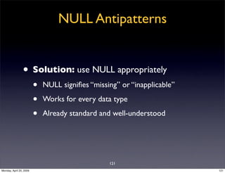 Sql Antipatterns Strike Back