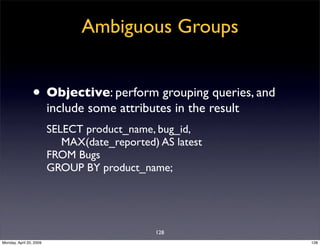 Sql Antipatterns Strike Back