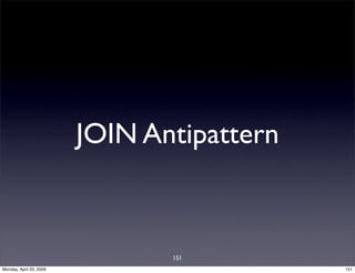 Sql Antipatterns Strike Back