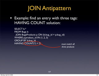 Sql Antipatterns Strike Back