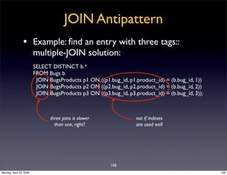 Sql Antipatterns Strike Back