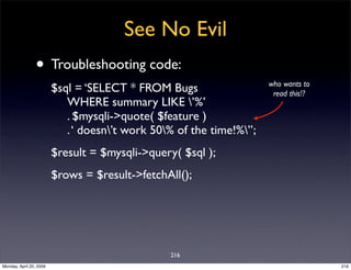 Sql Antipatterns Strike Back