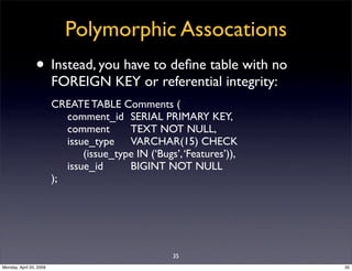 Sql Antipatterns Strike Back