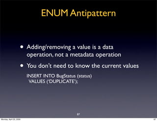 Sql Antipatterns Strike Back
