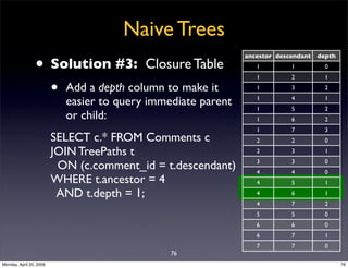 Naive Trees
                • Solution #3:
                                                                ancestor descen...