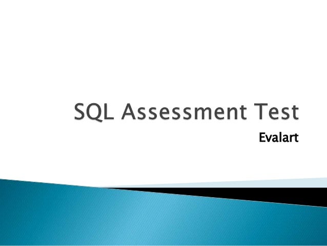 SQL Assessment Test | PPT