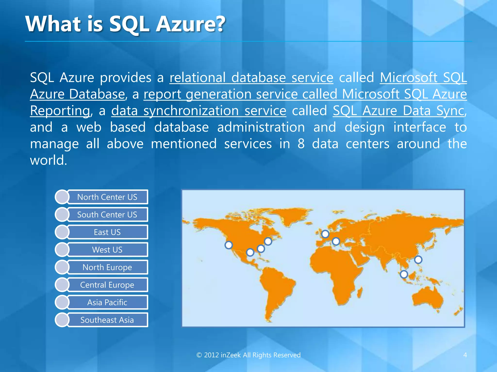 SQL Azure Overview | PPTX