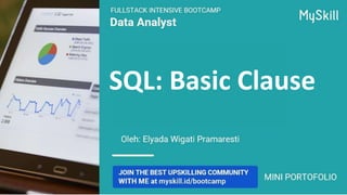SQL: Basic Clause
 