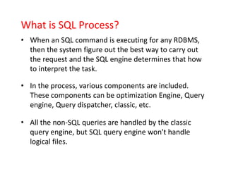 Comprehensive Introduction to SQL: Basics, Commands, and Processes | PDF