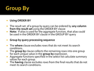 Sql Basics And Advanced | PPTX