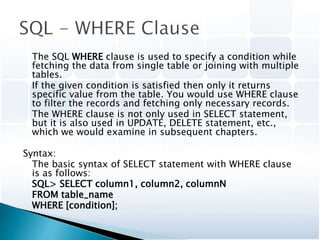 Sql basic things | PPTX