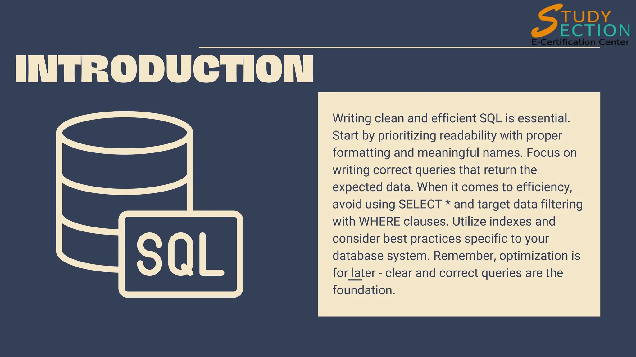 Write Like a Master: Essential SQL Best Practices | PDF