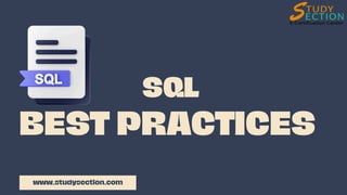 Write Like a Master: Essential SQL Best Practices | PDF