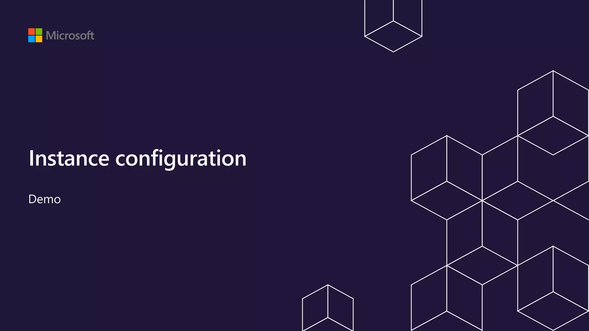 Instance configuration Demo 