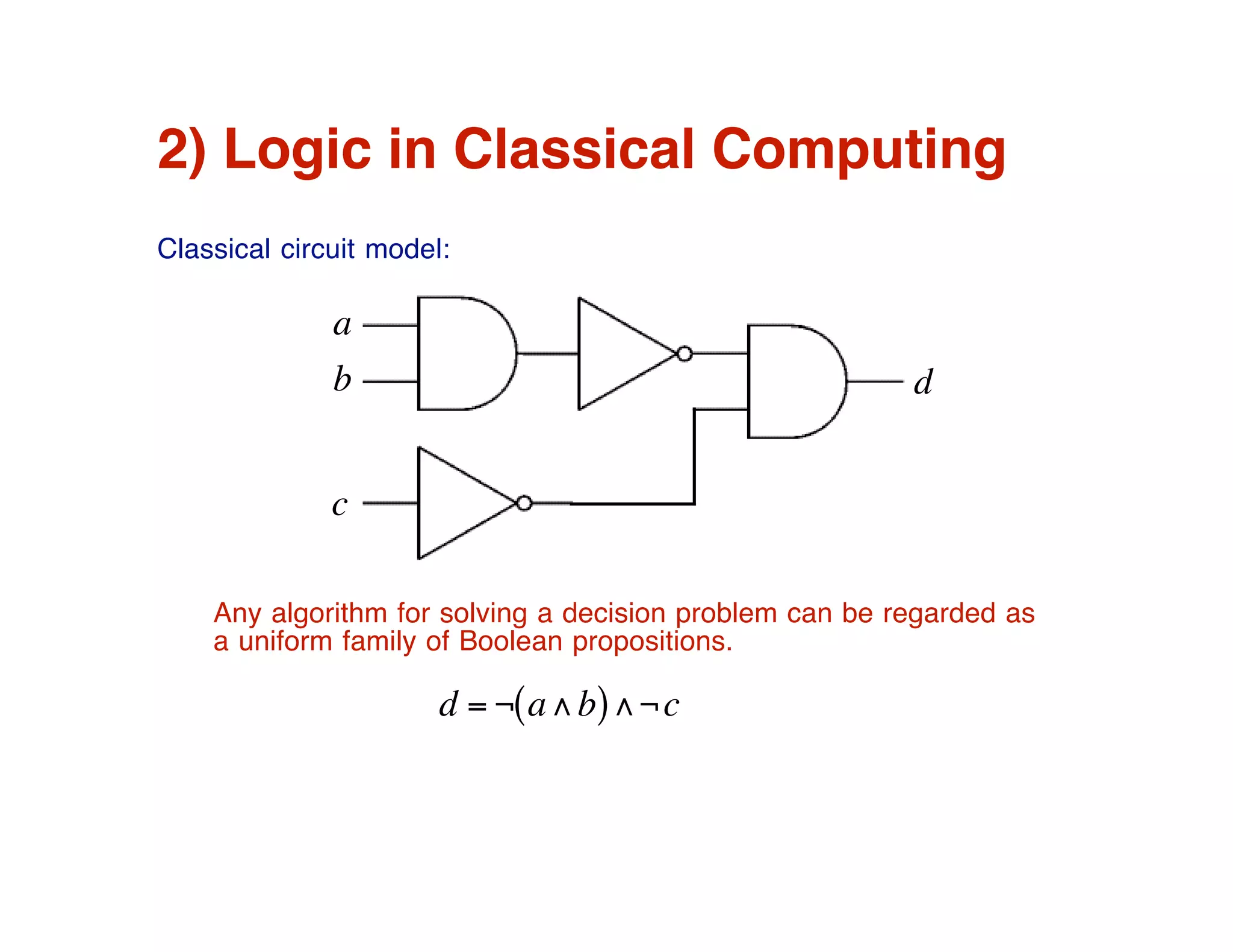 Do we need a logic of quantum computation?
