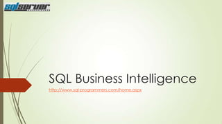 SQL Business Intelligence
http://www.sql-programmers.com/home.aspx

 