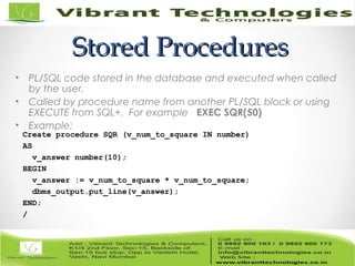 SQL- Introduction to PL/SQL | PPT