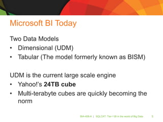 SQLCAT: Tier-1 BI in the World of Big Data | PPTX
